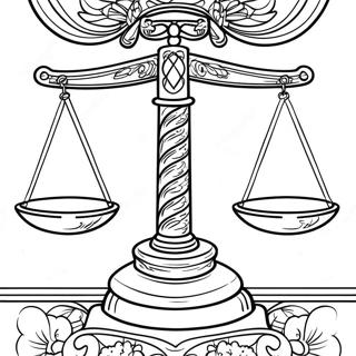 Justice Scales Coloring Page 44174-35271