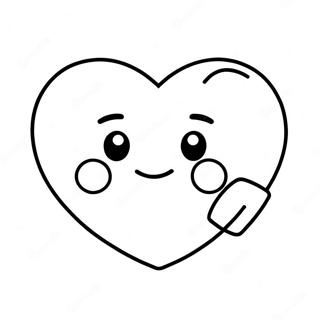 Heart Emoji Coloring Pages