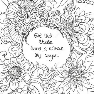 Easy Inspirational Quotes Coloring Page 441-353