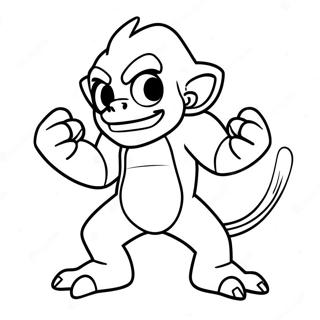 Infernape Coloring Pages