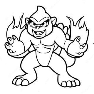 Fiery Infernape Action Coloring Page 44214-35301