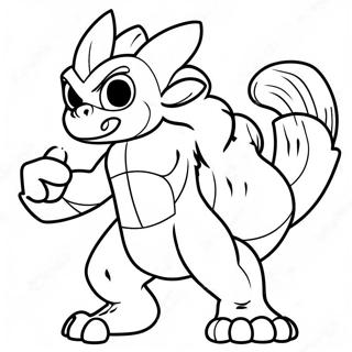 Fiery Infernape Action Coloring Page 44214-35302