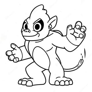 Fiery Infernape Action Coloring Page 44214-35304