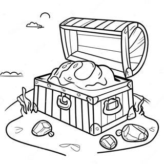 Treasure X Adventure Map Coloring Page 44224-35308