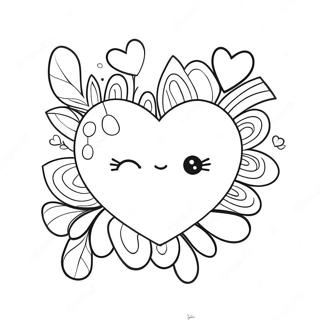 Cute Xoxo Hearts Coloring Page 44234-35314