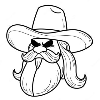 Yosemite Sam With Cowboy Hat Coloring Page 44264-35341