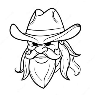 Yosemite Sam With Cowboy Hat Coloring Page 44264-35342