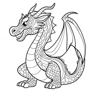 Mythical Dragon For Adults Coloring Pages