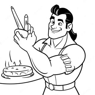 Gaston Coloring Pages