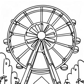 Colorful Ferris Wheel At A Fair Coloring Page 44294-35380