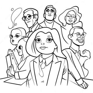 Wandavision Characters In Action Coloring Page 44304-35370