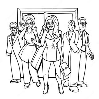 Wandavision Characters In Action Coloring Page 44304-35371