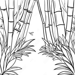 Bamboo Forest Coloring Page 44333-35390