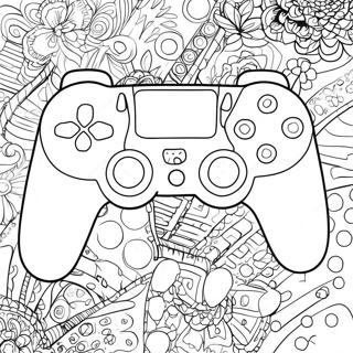 Playstation Controller Coloring Page 44354-35414