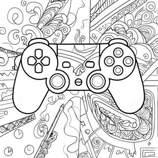 Playstation Controller Coloring Page 44354-35415