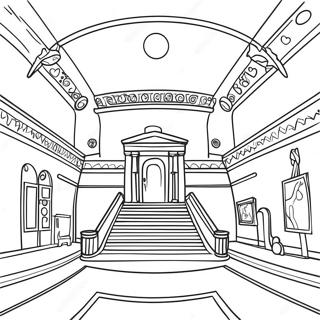 Exciting Night At The Museum Coloring Page 44364-35423