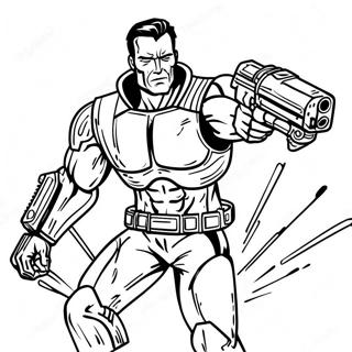 T 800 In Battle Coloring Page 44384-35436