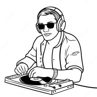 Dj Coloring Pages