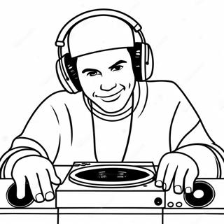 Dj Coloring Page 44393-35444