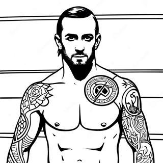 Cm Punk Coloring Pages