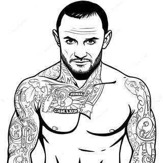 Cm Punk Coloring Page 44403-35455