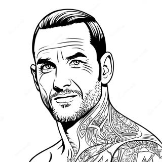 Cm Punk Coloring Page 44403-35456