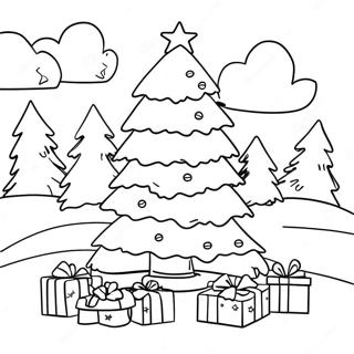 Country Christmas Coloring Pages