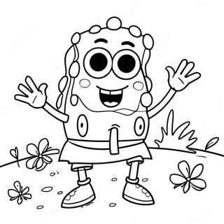 Spongebob Thanksgiving Coloring Page 44443-35477