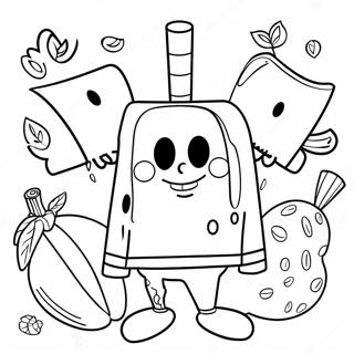 Spongebob Thanksgiving Coloring Page 44443-35478