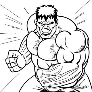 Angry Red Hulk In Battle Coloring Page 44454-35496