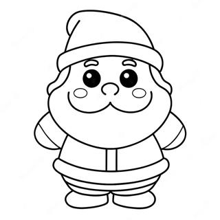 Cute Santa Claus Coloring Page 44464-35497