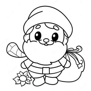 Cute Santa Claus Coloring Page 44464-35498