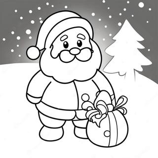 Cute Santa Claus Coloring Page 44464-35499