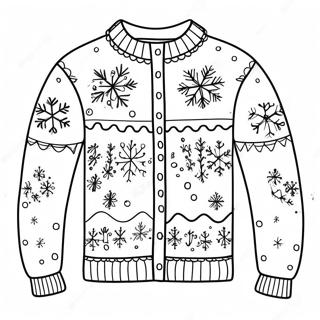 Ugly Christmas Sweater Coloring Pages