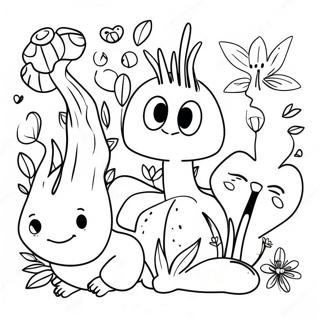 Colorful Living Things In Nature Coloring Page 44484-35519