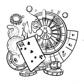 Casino Coloring Page 44493-35522