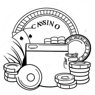 Casino Coloring Page 44493-35524