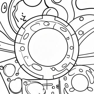 Colorful Casino Chips Coloring Page 44494-35528