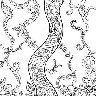 Whimsical Twisting Vines Coloring Page 44524-35548