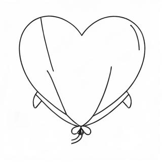 Heart Shaped Balloon Coloring Page 44544-35566