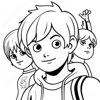 Scott Pilgrim Vs The World Coloring Page 44554-35573