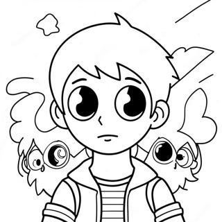 Scott Pilgrim Vs The World Coloring Page 44554-35574