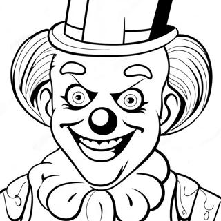 Colorful It Clown Coloring Page 44574-35593