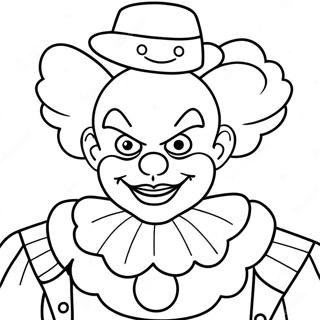 Colorful It Clown Coloring Page 44574-35595