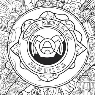 Club America Logo Coloring Page 44593-35602