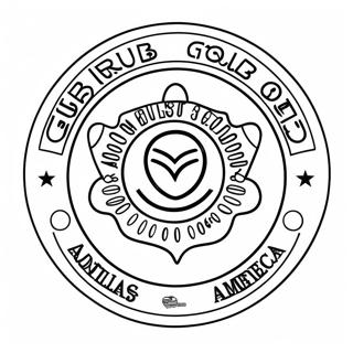 Club America Logo Coloring Page 44593-35603