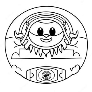 Club America Mascot Coloring Page 44594-35607