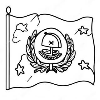 Honduras Flag Coloring Page 44603-35611