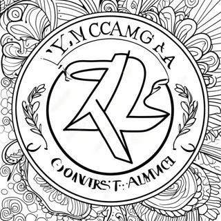 Ymca Logo Coloring Page 44613-35620