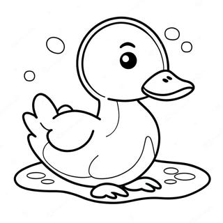 Cute Mallard Duckling Coloring Page 44624-35632